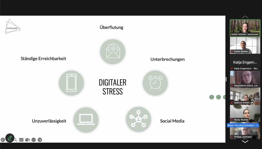 Digitaler Stress im Arbeitsalltag – Wie du der Flut an Aufgaben und Mails entkommst. U-Stammtisch Leipziger Westen