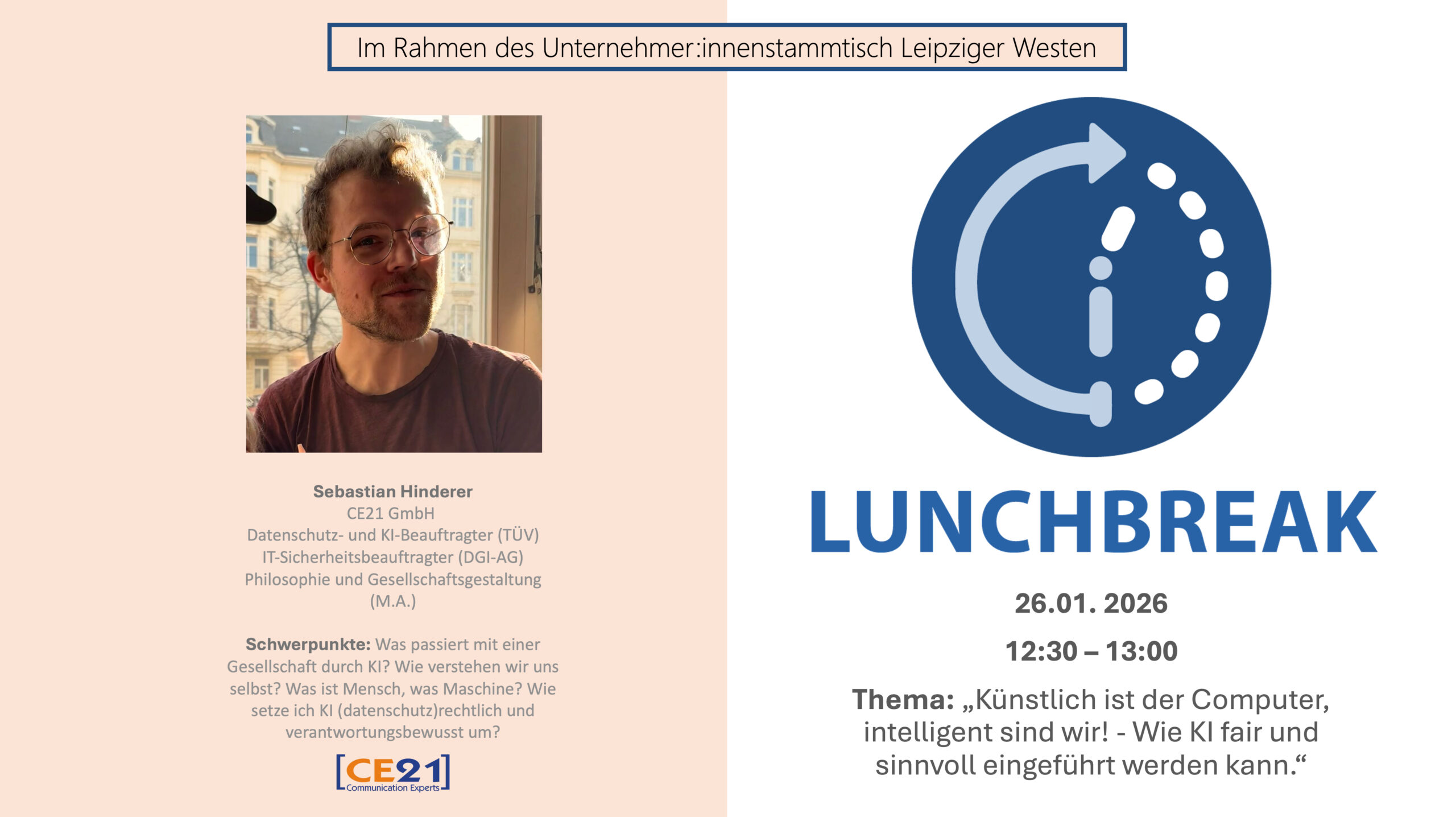 #15 LunchBreak "KI fair und sinnvoll"