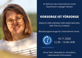 19. LunchBreak online – Vorsorge ist Fürsorge mit Anne Todt