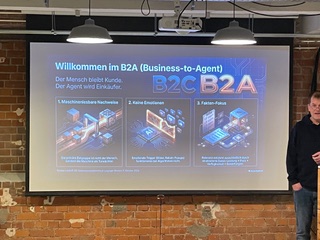 Willkommen im B2A: Business-to-Agent. Beim 85. U-Stammtisch Leipziger Westen